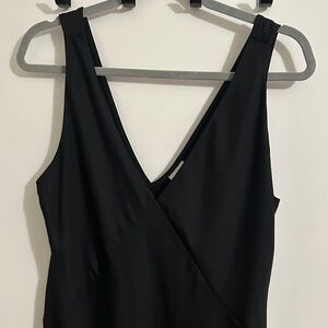 A New Day Classic Black V-Neck Dress